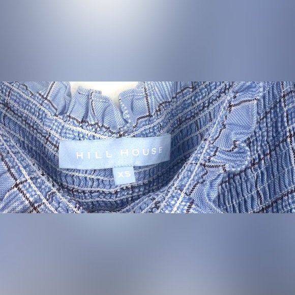 Hill House Nelsi Nap Dress in Diana Blue Check - Picture 4 of 13